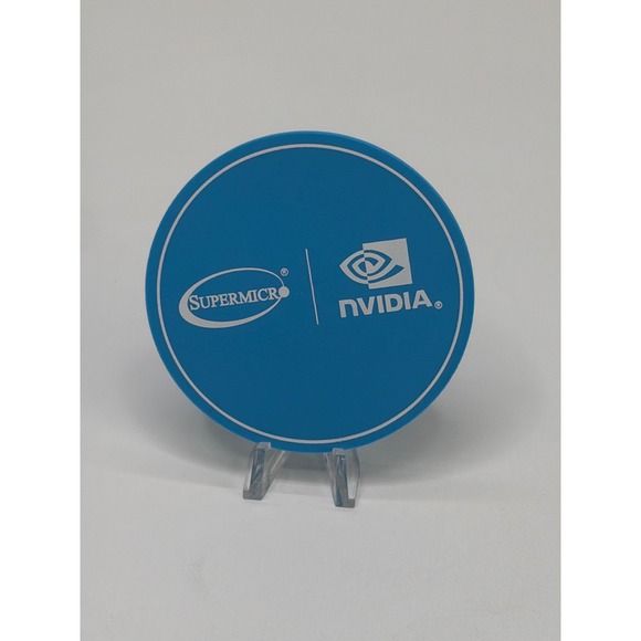 Supermicro NVIDIA Blue Silicone‎ Coaster Tech Swag Collectible Promotional Item